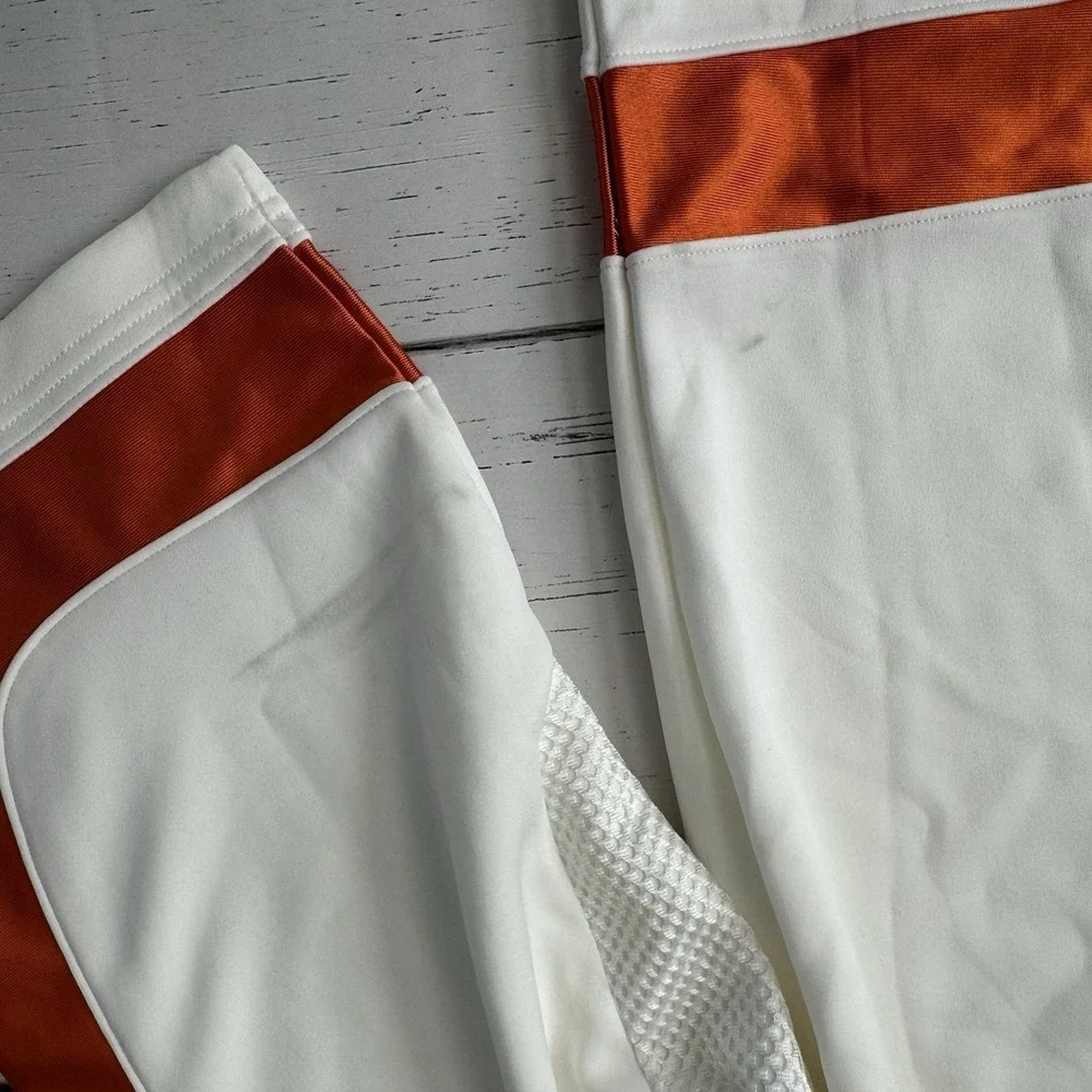 New Jordan Brooklyn Collegiate Hockey Jersey White Orange HV0109-133 Size Large